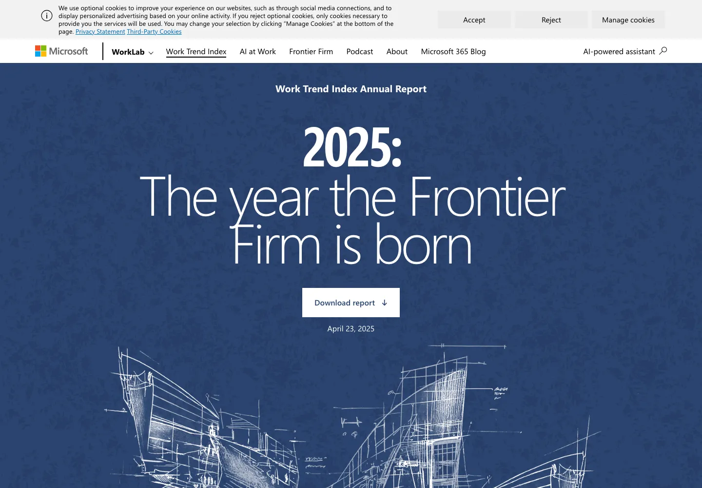 Microsoft Work Trend Index 页面截图