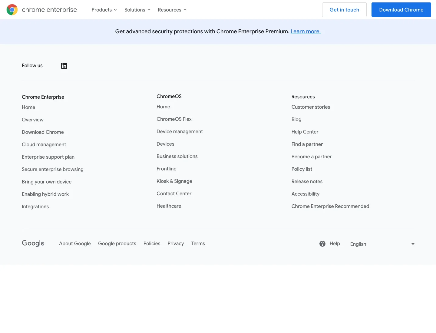 Real screenshot 3: Chrome Enterprise policy page.