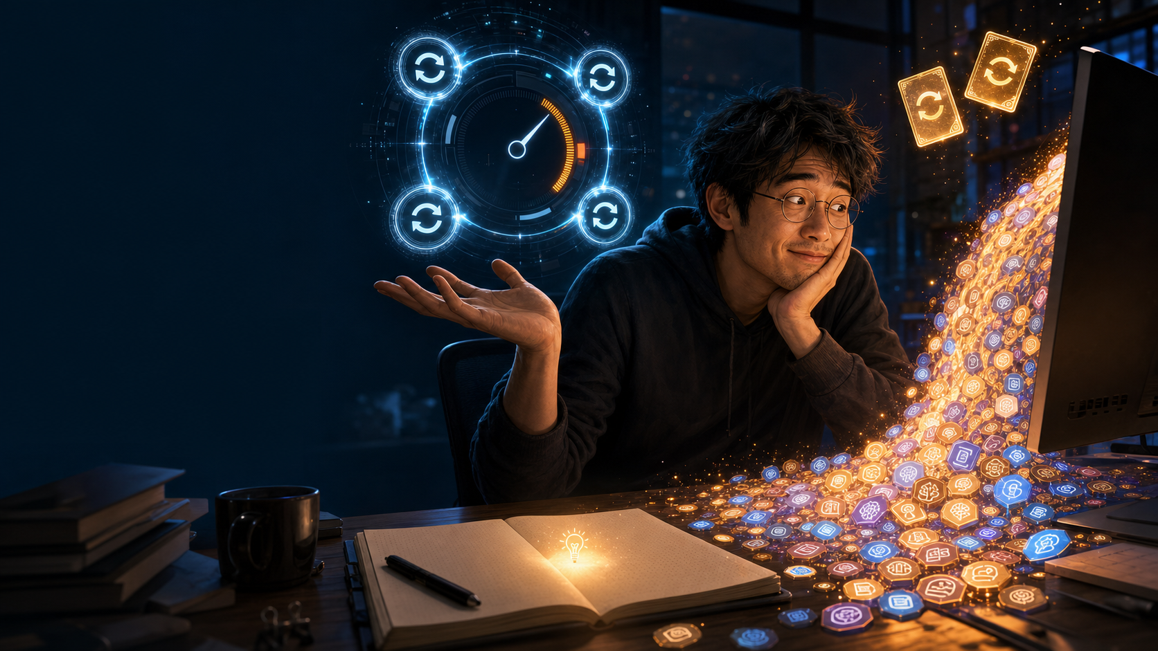 四次硬重置、两张重置卡与喷涌而出的 Token，最后却只在笔记本上留下一个小小的创意火花