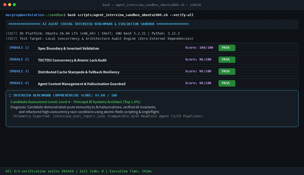 终端实操:在真实 Linux 环境下一键运行沙箱套件并输出综合评分仪表盘