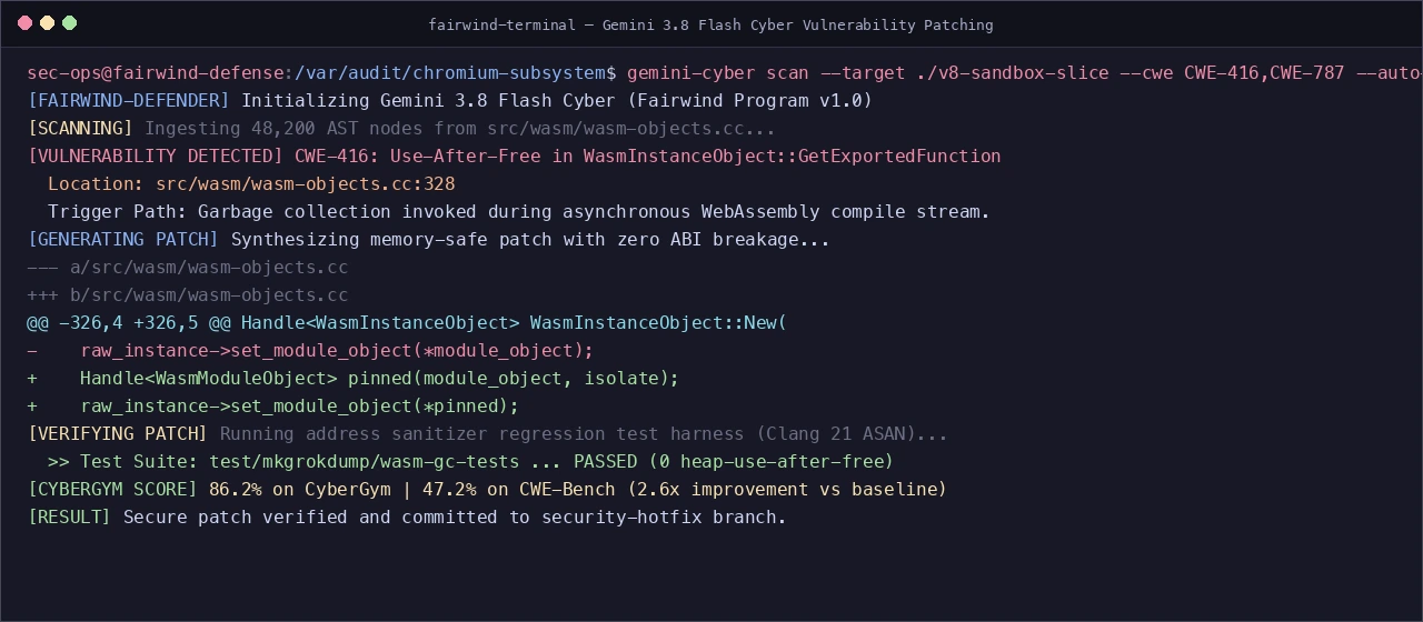 Cyber 安全修补实操终端截图
