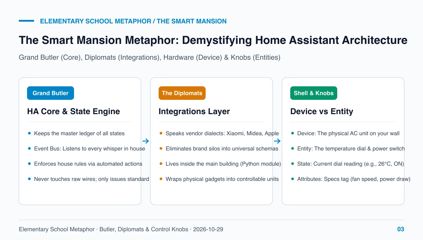 Original Architectural Analogy: The Smart Mansion Model of Home Assistant