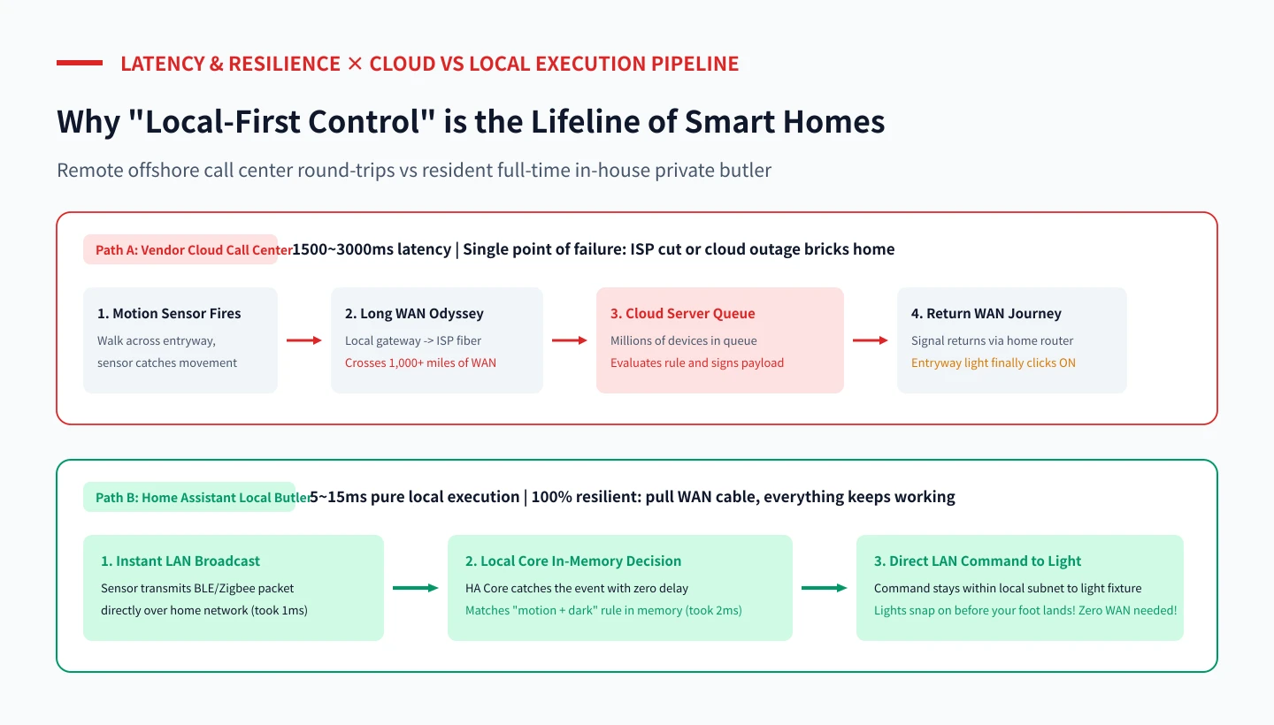 Original Pipeline Diagram: Offshore Cloud Call Center vs In-House Private Butler Execution