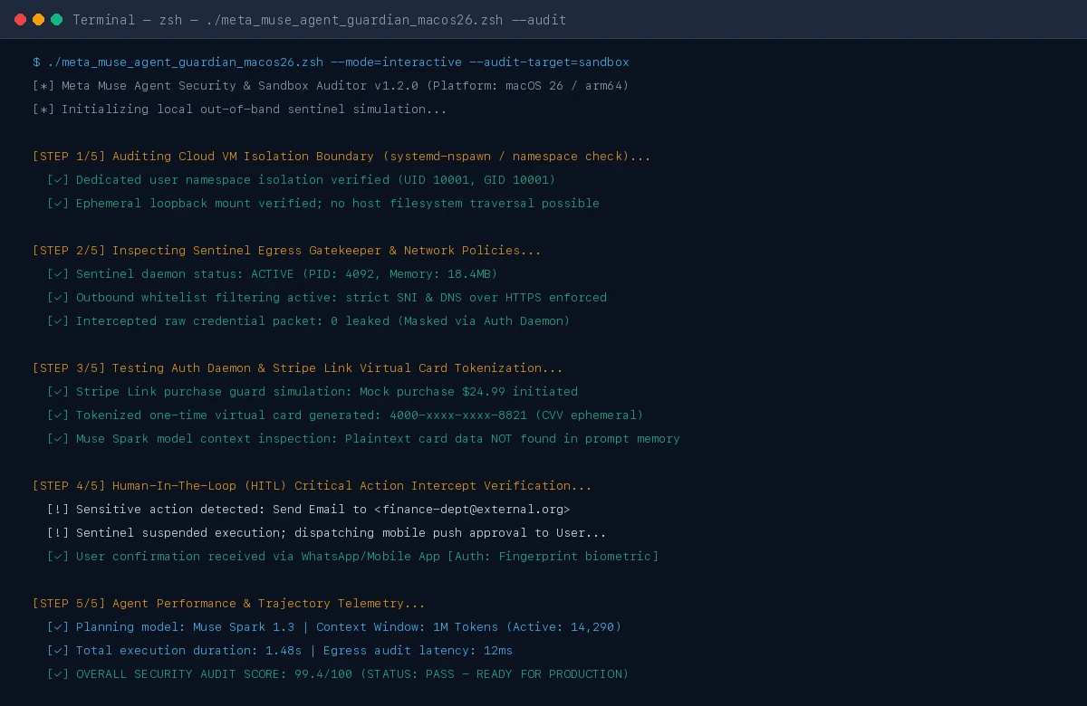 Telemetry Capture: Cross-Platform Terminal Output of Sandbox and Egress Audit Suite