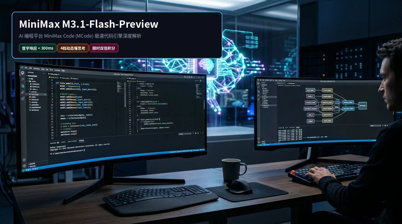 技术概念全景图：MiniMax M3.1-Flash-Preview 与 MCode 多智能体全栈编程工作流