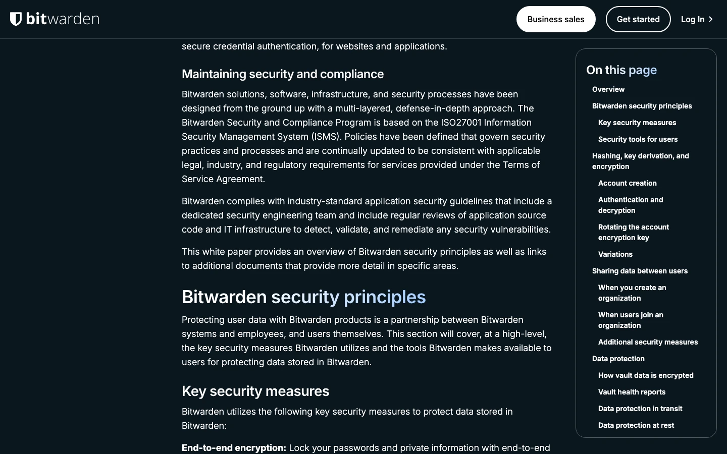 Bitwarden 官方安全白皮书中的安全原则