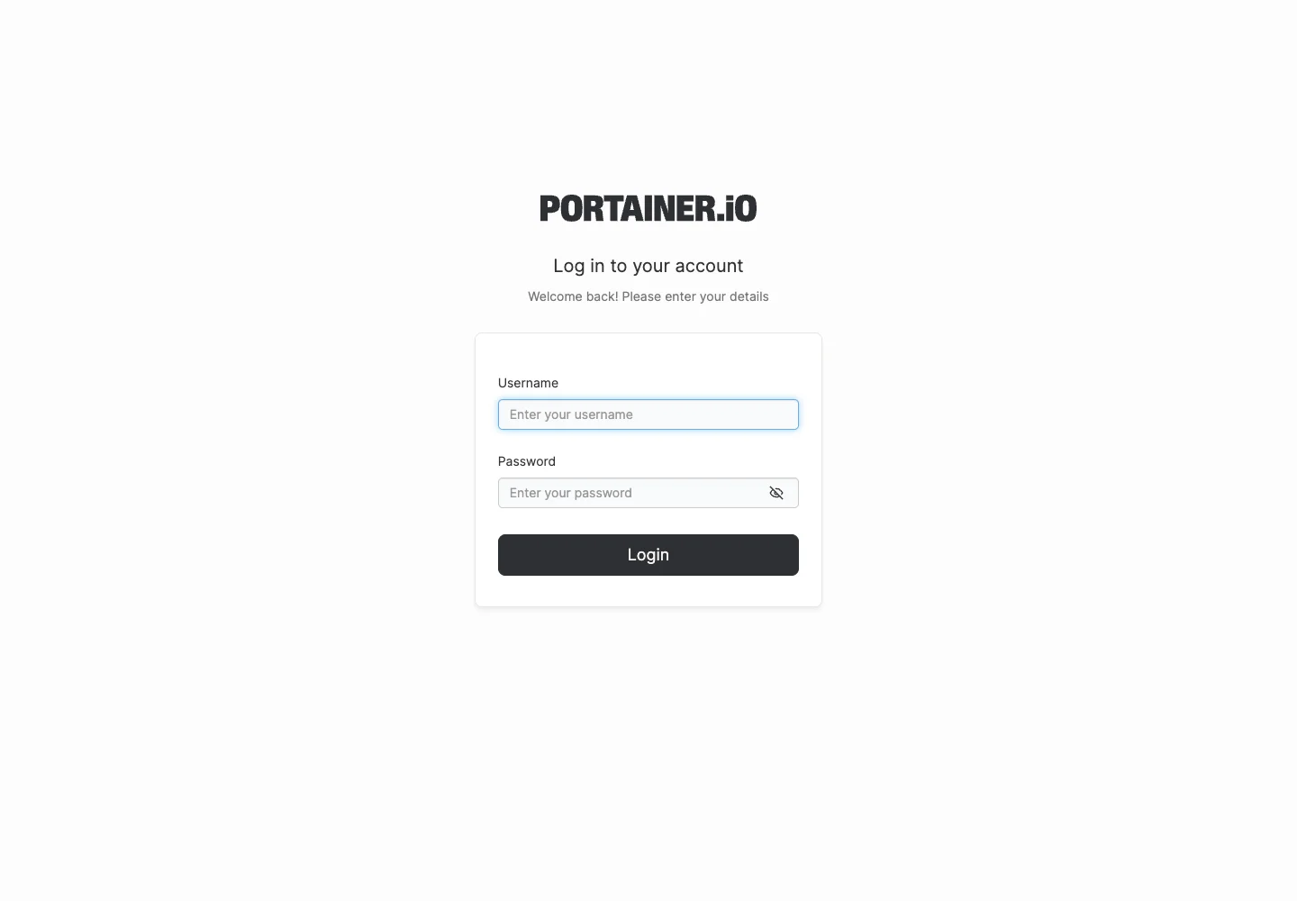 真实截图：Portainer CE 2.39.4 登录页面