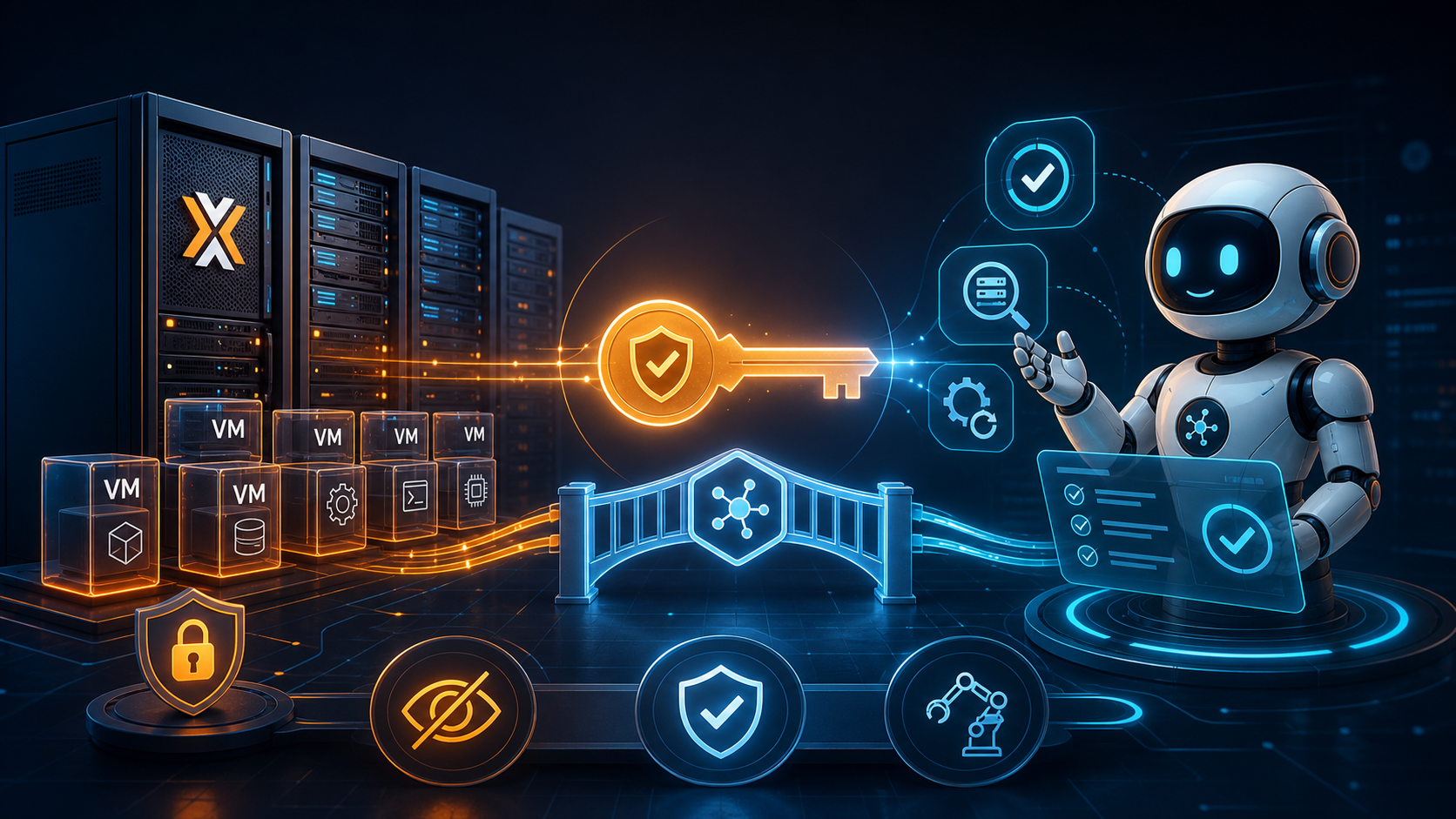 Proxmox VE 与 AI Agent 安全连接题图