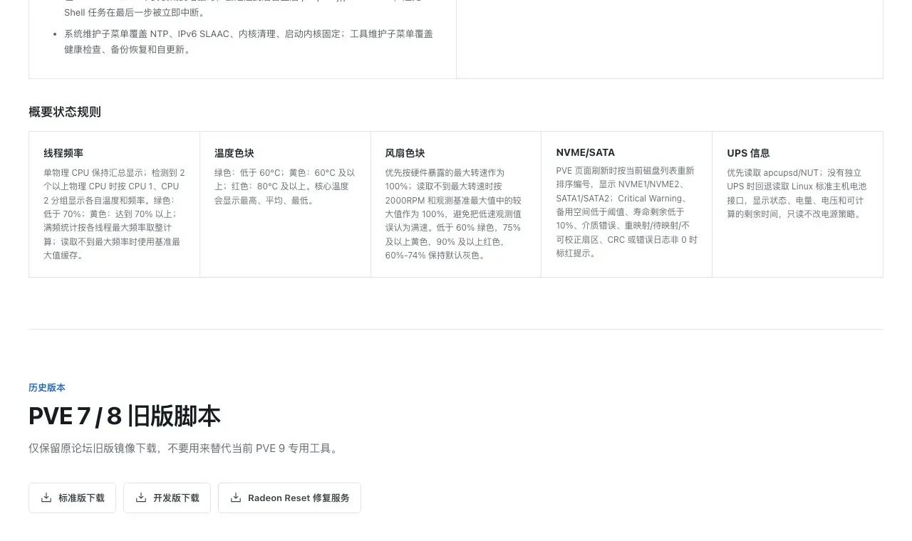 PVE Assist 概要状态监控阈值与规则细则