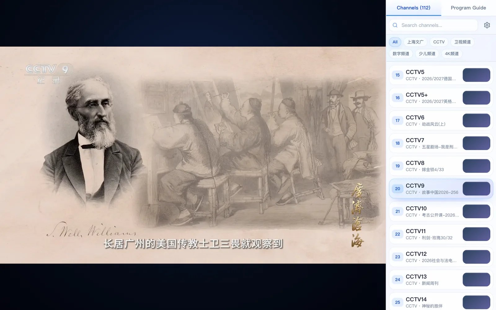 Web player, real screenshot