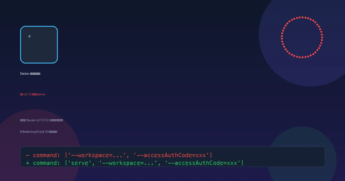 AI-generated cover: Docker container restart loop troubleshooting and fix.