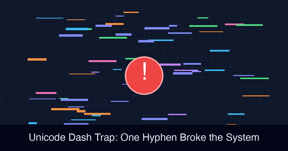 原创封面：Unicode Dash Trap