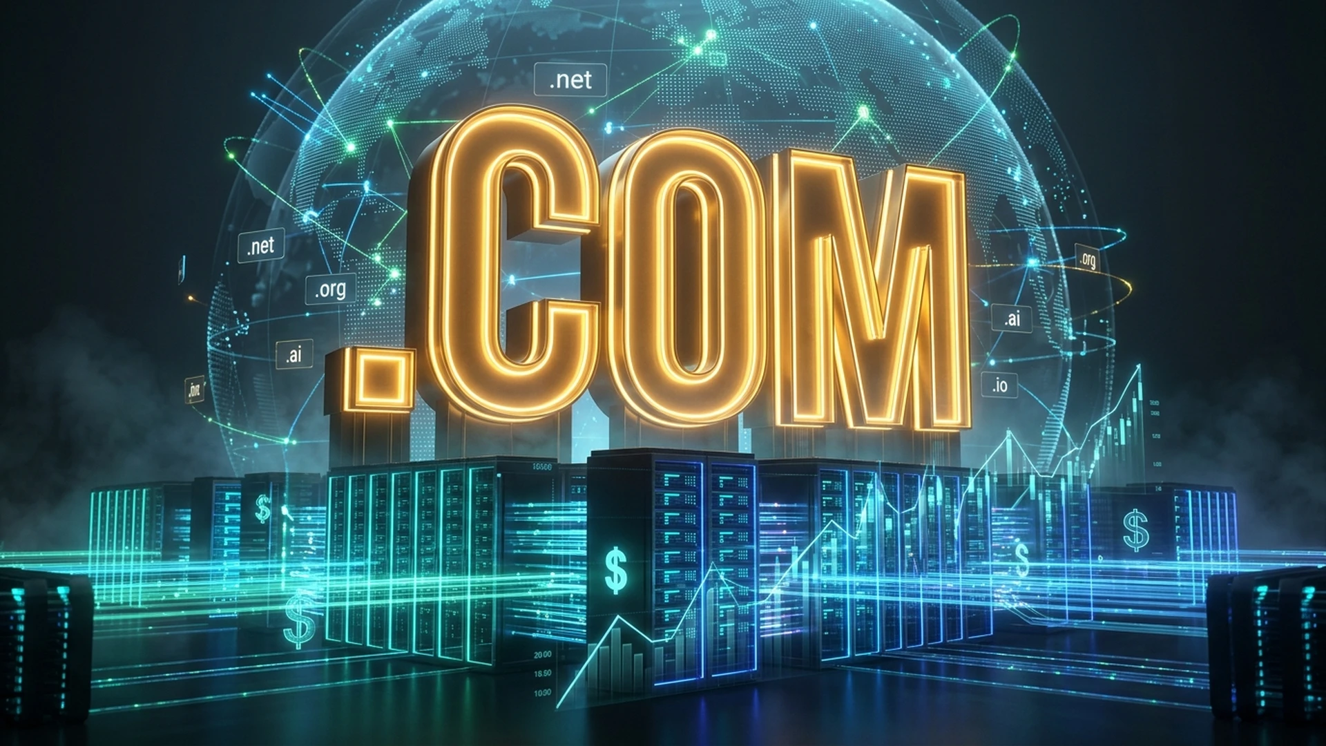 技术全景封面:.COM 域名垄断印钞机与十年满格锁费降本全景图