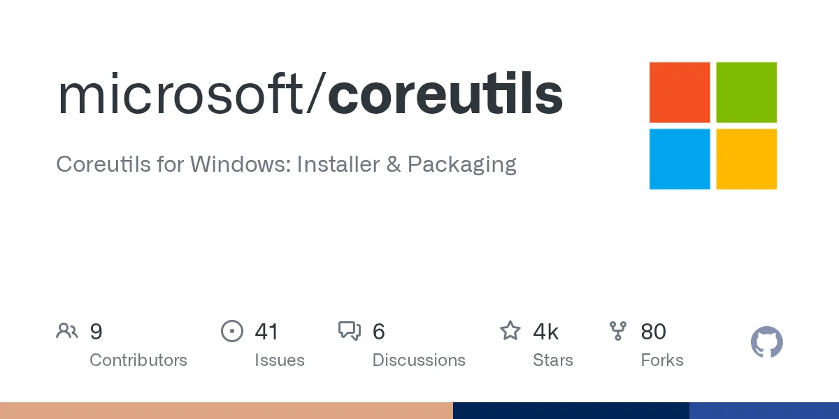 microsoft/coreutils GitHub 仓库